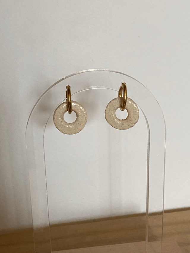 Boucles d'oreilles Roméo coloris sable