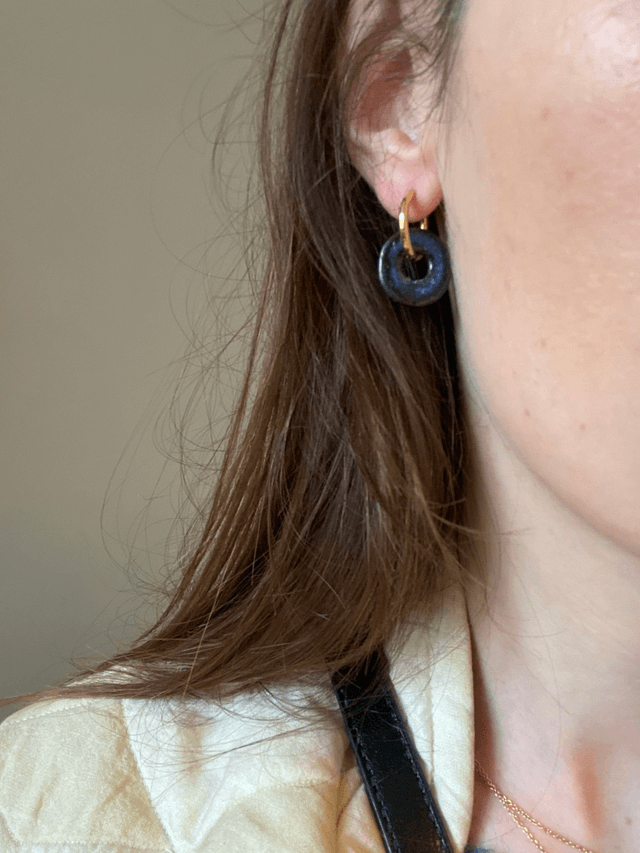 Boucles d'oreilles Roméo coloris nuit étoilée