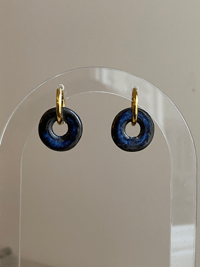 Boucles d'oreilles Roméo coloris nuit étoilée
