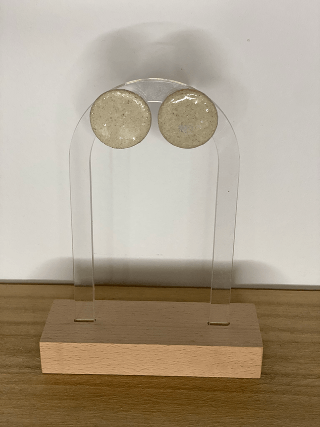 Boucles d'oreilles Luna coloris sable