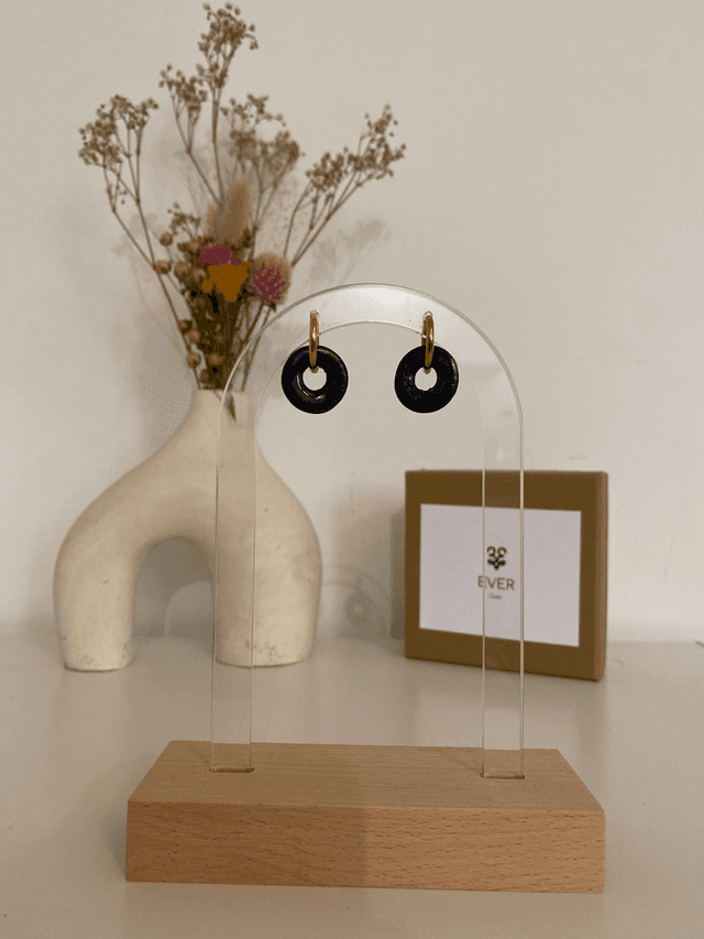 Boucles d&#039;oreilles Roméo coloris nuit étoilée